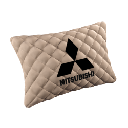 Подушка из алькантары с вышивкой 